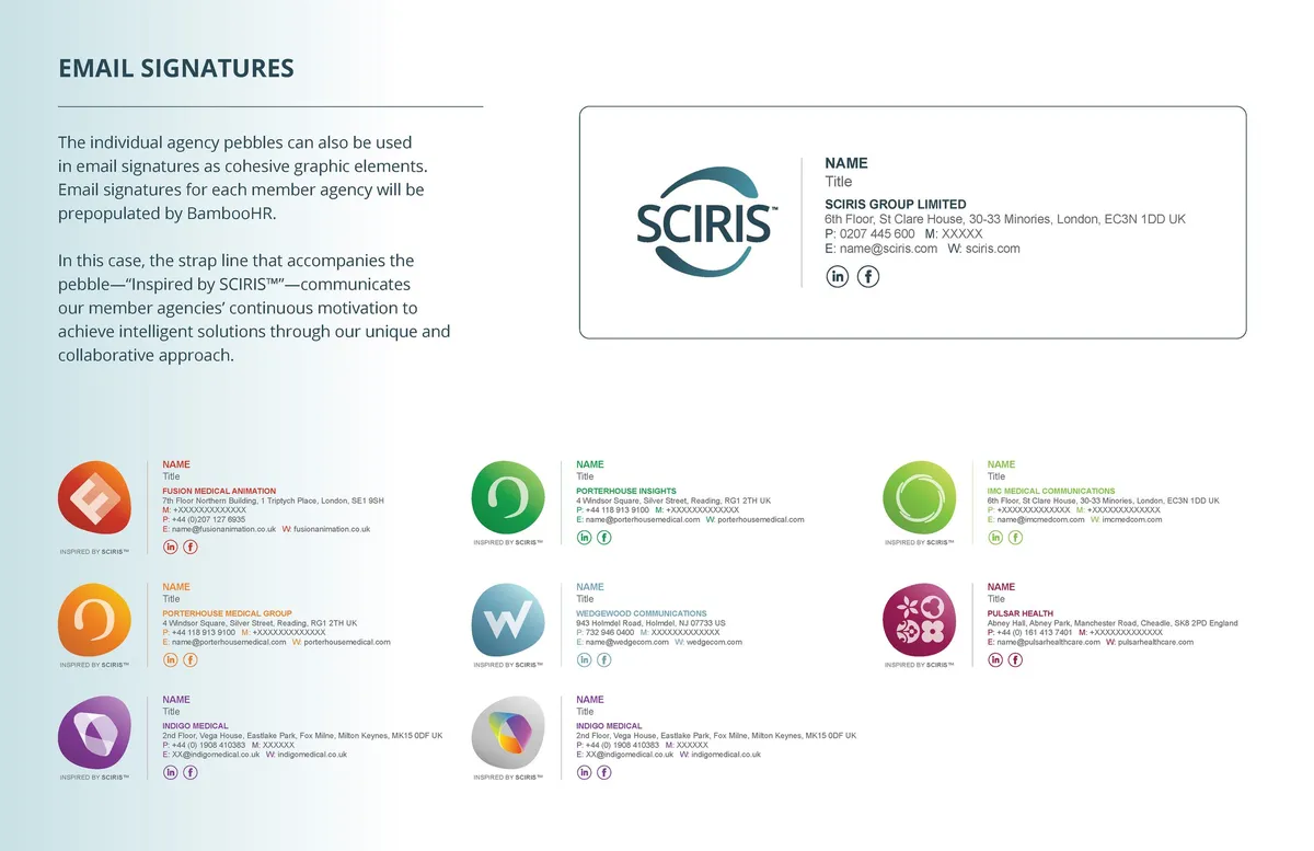 Sciris — Email signatures